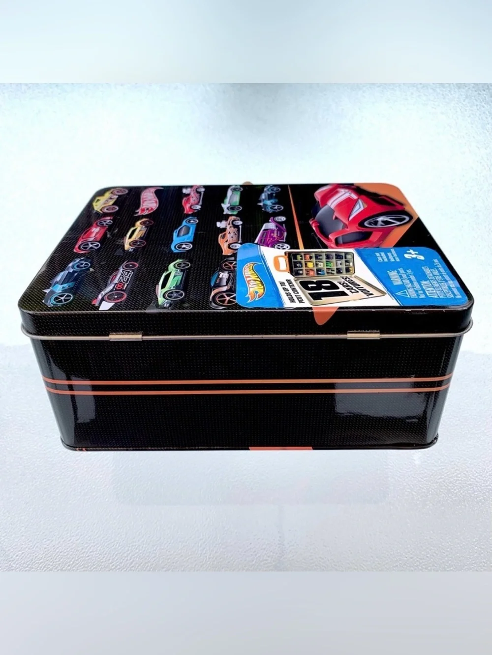 Classic Hot Wheels™ 18-Slot Metal Case, Ages 3+